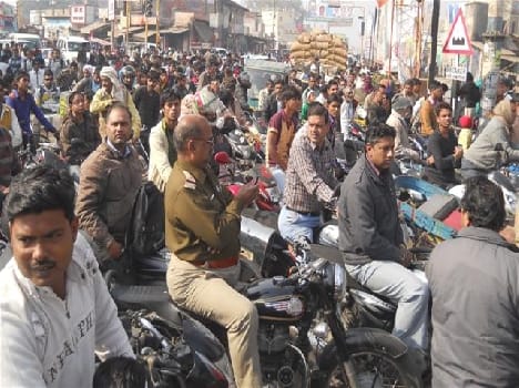 Train engine was bad , the city was jammed